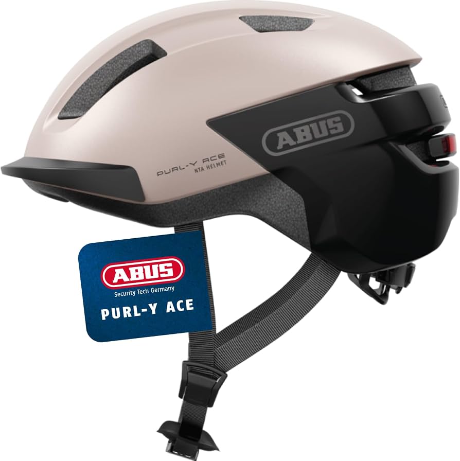 abus-fahrradhelm-damen-827jyr-1.jpg ABUS Fahrradhelm Purl Y ACE mit LED Licht – geeignet Fahrten auf E Bike und S Pedelec – Trendiger NTA Schutzhelm für Erwachsene und Jugendliche – Beige, Größe S : Amazon.de: Sport & Freizeit – Bild 1