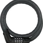 ABUS Panzerkabelschloss Steel O Flex Tresorflex 6615C Zahlenschloss aus Stahlkabel mit Panzer aus Stahlhülsen Sicherheitslevel 5 85 cm, Schwarz : Amazon.de: Sport & Freizeit