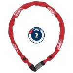 ABUS Zahlen Kettenschloss 1200/60 web red Ø 4 mm