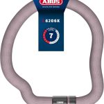 ABUS Kettenschloss Goose Lock – biegsames, klapperfreies Fahrradschloss aus gehärtetem Stahl – 6 mm stark – 110 cm lang – mit Schlüssel – Altrosa : Amazon.de: Sport & Freizeit