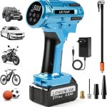 150PSI Akku Luftpumpe Auto, Tragbare Kompressor Autoreifen mit 4,0Ah Akku | 5 Modi & LED Licht, Digitale Luftkompressor für Auto Motorrad Fahrrad Ball : Amazon.de: Baumarkt
