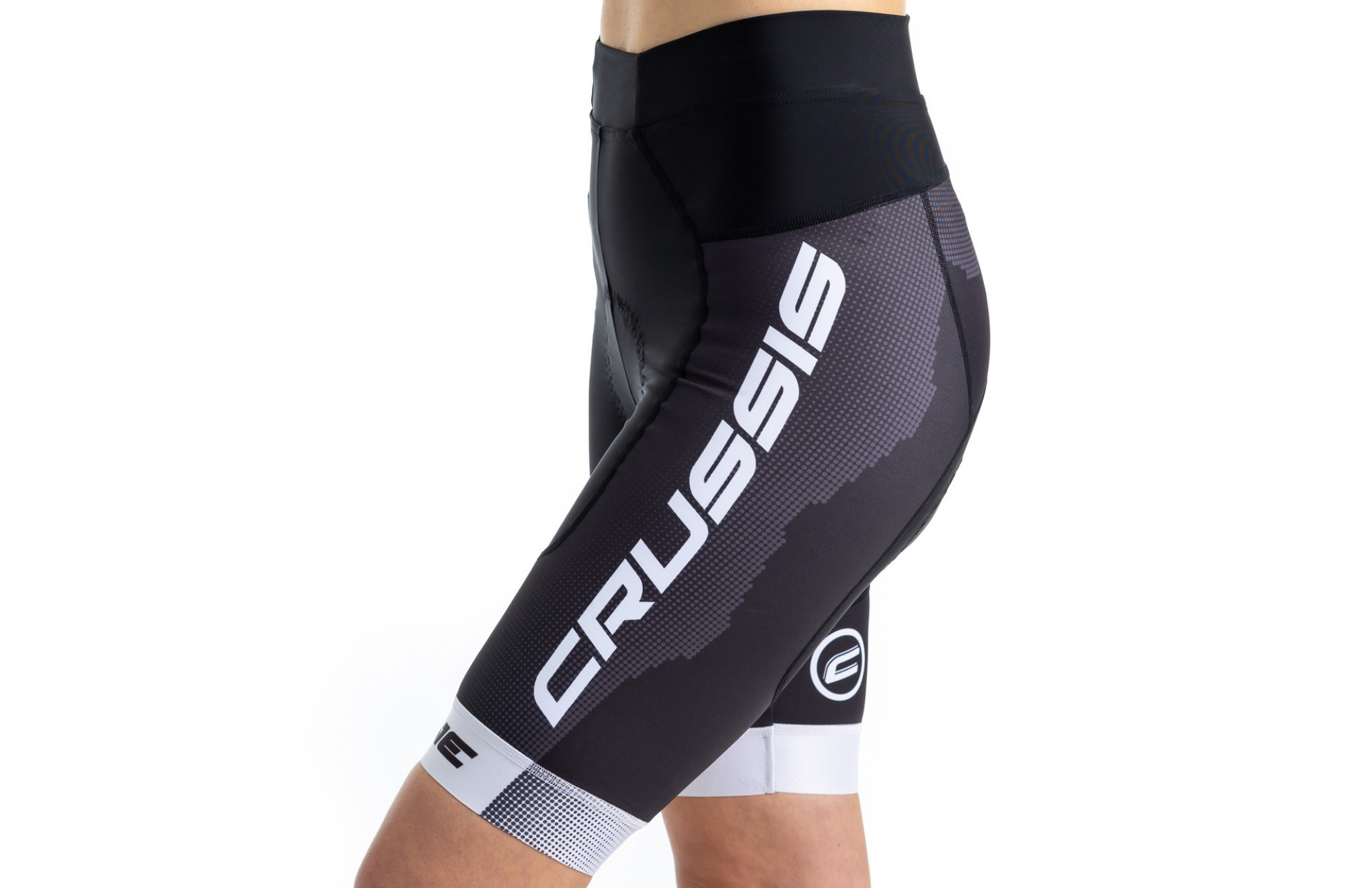 damen-fahrradhose-667uoe-1.jpg Crussis Damen Radhose CRUSSIS ONE, schwarz/weiß | CRUSSIS – Bild 1