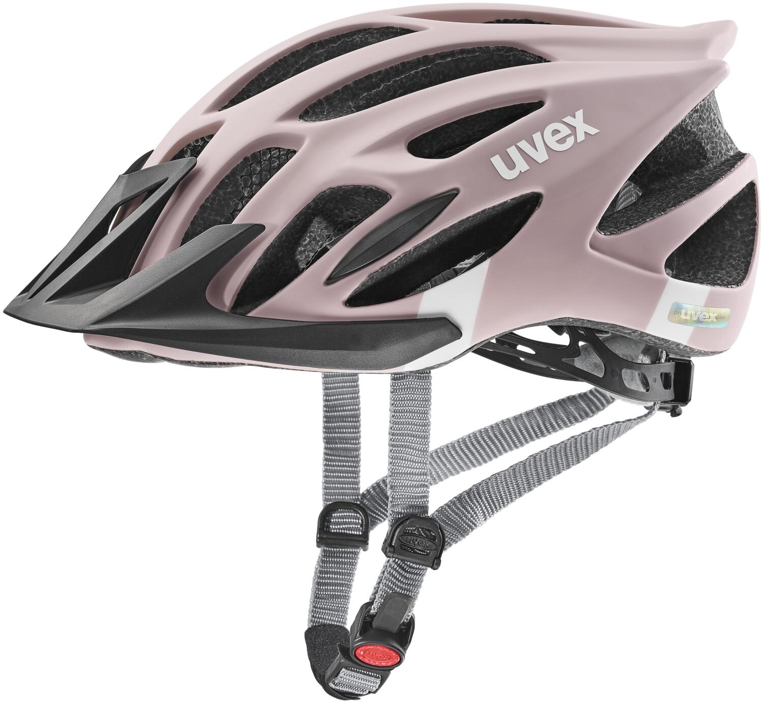 fahrradhelm-damen-uvex-173oba-1.jpg uvex Flash Fahrradhelm 57 61 cm, 05 dust rosè/white mat – Bild 1