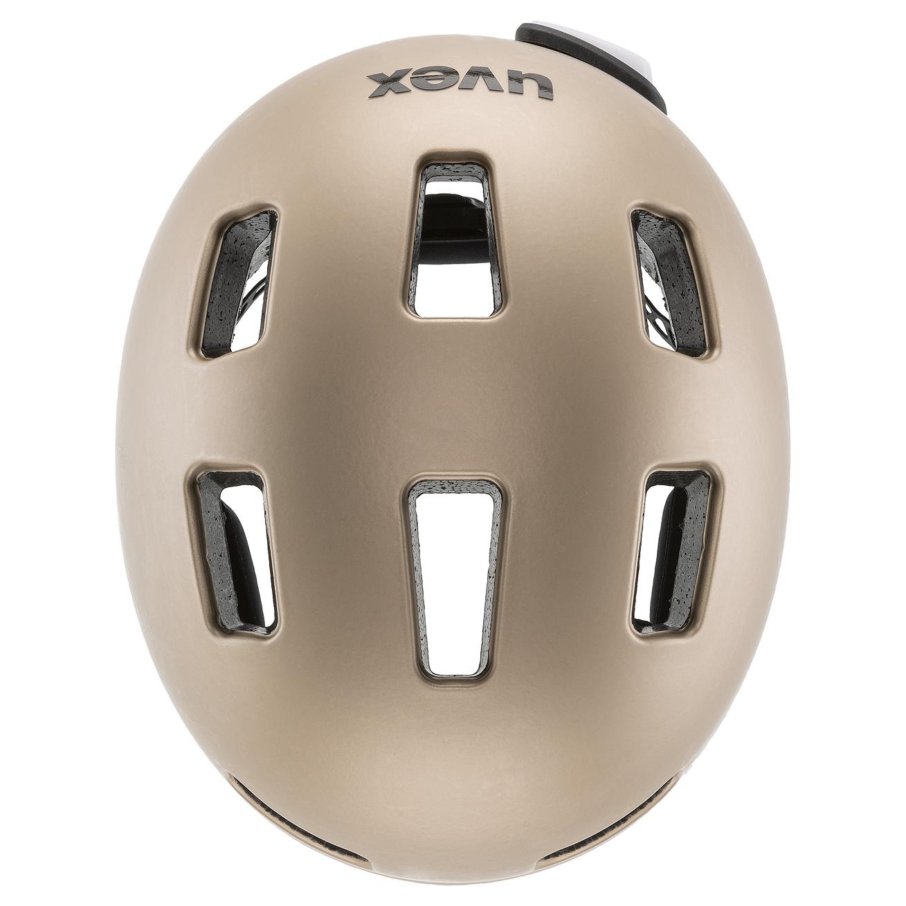 fahrradhelm-damen-uvex-867mbr-1.jpg uvex city 4 soft gold matt | Fahrradhelme | uvex sports – Bild 1