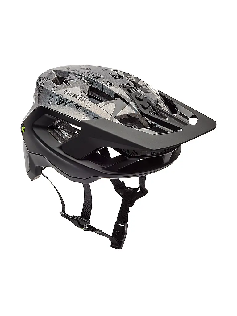 fahrradhelm-fox-739wsg.webp FOX Fahrradhelm Speedframe Pro Lunar Schwarz – Bild 1