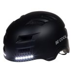 BE COOL Fahrradhelm mit Beleuchtung, Blinker & Bremslicht
