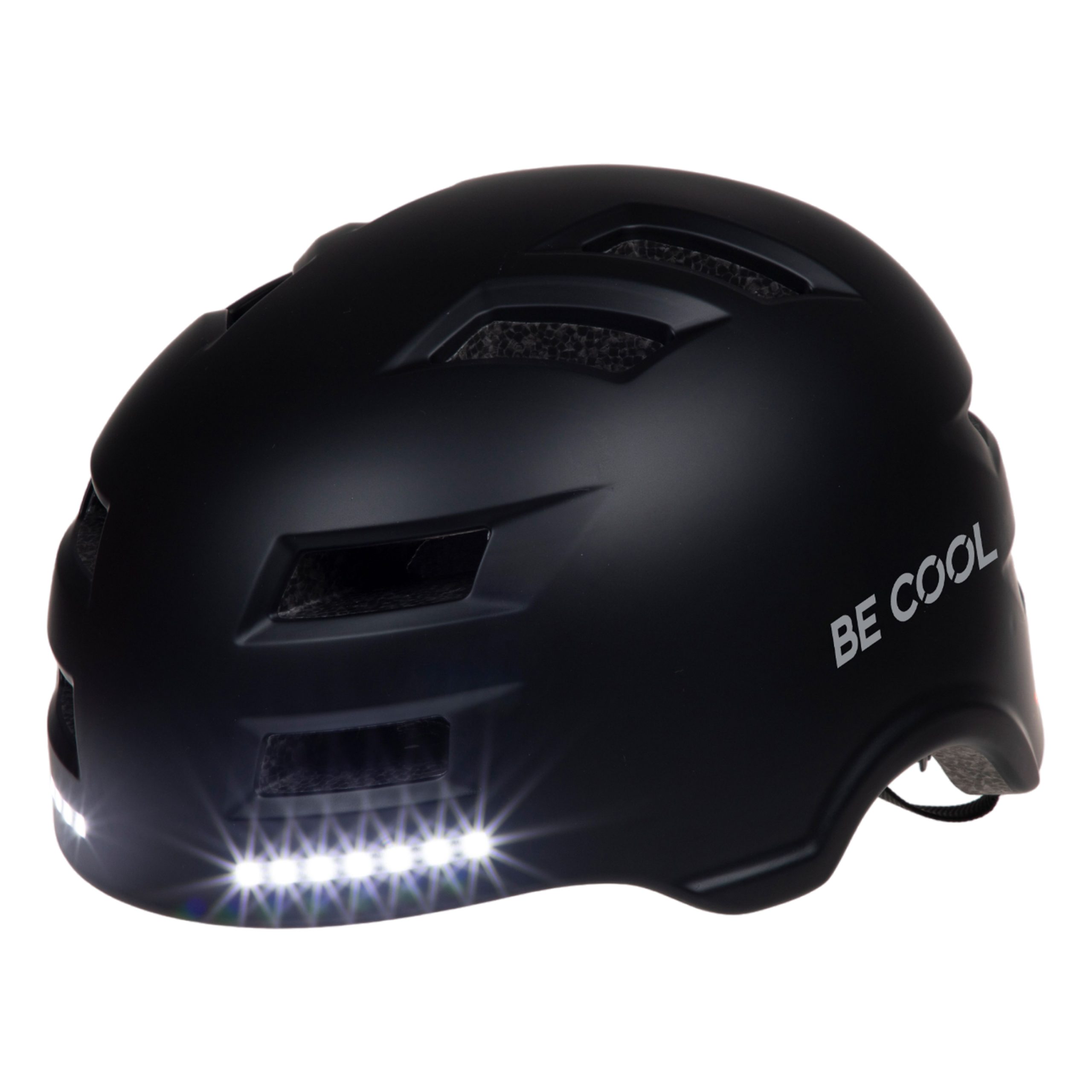 fahrradhelm-licht-322sal-1.jpg BE COOL Fahrradhelm mit Beleuchtung, Blinker & Bremslicht – Bild 1