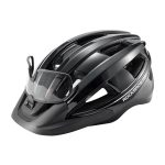 Fahrradhelm mit Rücklicht 55 61cm Schwarz