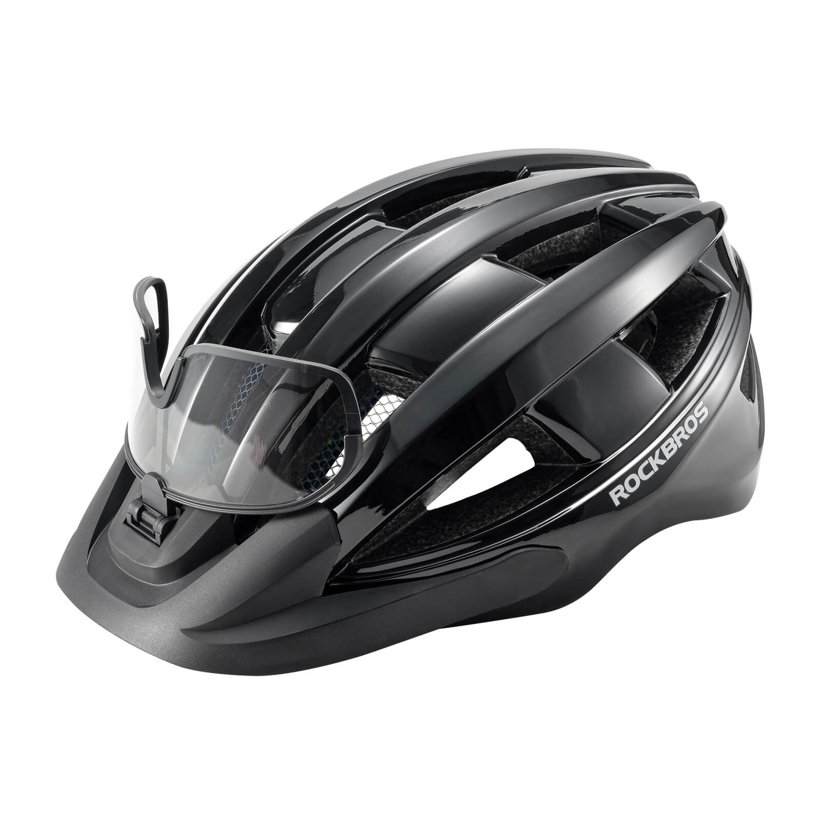 fahrradhelm-visier-878nhb-1.jpg Fahrradhelm mit Rücklicht 55 61cm Schwarz – Bild 1