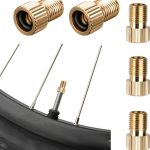 5 Pack Adapter Französisches Ventil Fahrradventil Adapter mit Dichtring DV SV auf AV Ventilkappen Fahrrad Messing Tubeless Ventil : Amazon.de: Sport & Freizeit