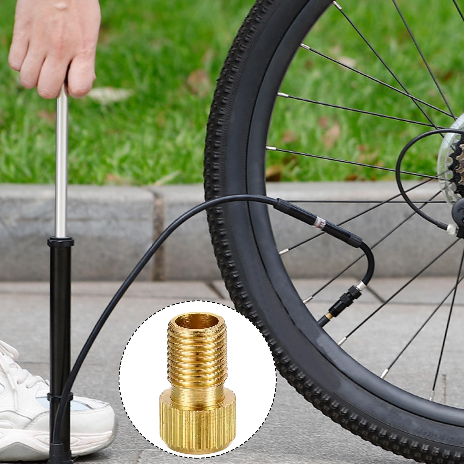 fahrradpumpe-franzoesisches-ventil-922kqe.jpg 5Pcs Französisches Ventil Adapter Fahrradventil,Fahrrad Ventile Französisch | auf Autoventil Luftpumpe Aufsatz,Presta zu Schrader Ventiladapter Pumpe Fahrradpumpe Auto Valve Accessories für Bike : Amazon.de: Sport & Freizeit – Bild 1