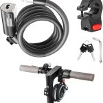 120cm E Scooter Schloss 12mm Dick Fahrradschloss mit Schlüssel für Scooter | E Scooter Schloss mit 2 Schlüssel, Hohe Sicherheit Fahrradschloss mit ...