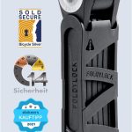 AARON Fahrradschloss sicheres Faltschloss Stufe 14, patentiertes Hochsicherheitsschloss mit Halter | Fahrradschlösser | Zubehör | Trailtoys Shop