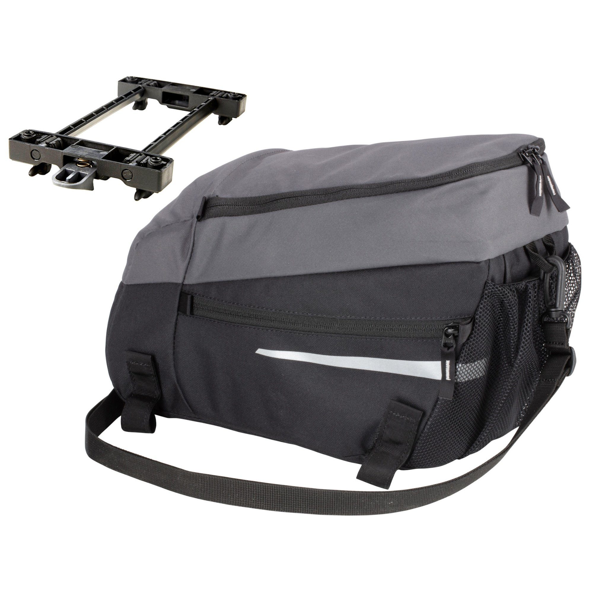 fahrradtasche-gepaecktraeger-vaude-671dgj.jpg VAUDE Fahrradtasche Silkroad Mesh incl. Snap IT Halterung Sonderedition Gepäckträgertasche – Bild 1