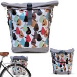 Fahrradtasche Gepäckträger aus Plane Wasserdicht Gepäcktasche für Frauen Velo Bike Panniers Fahrrad Zubehör Design Peras Etsy.de