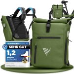 MIVELO Fahrradtasche 3in1 Gepäckträgertasche mit Rucksackfunktion Schultergurt wasserdicht, geräumiges Hauptfach, Außentaschen, Laptopfach