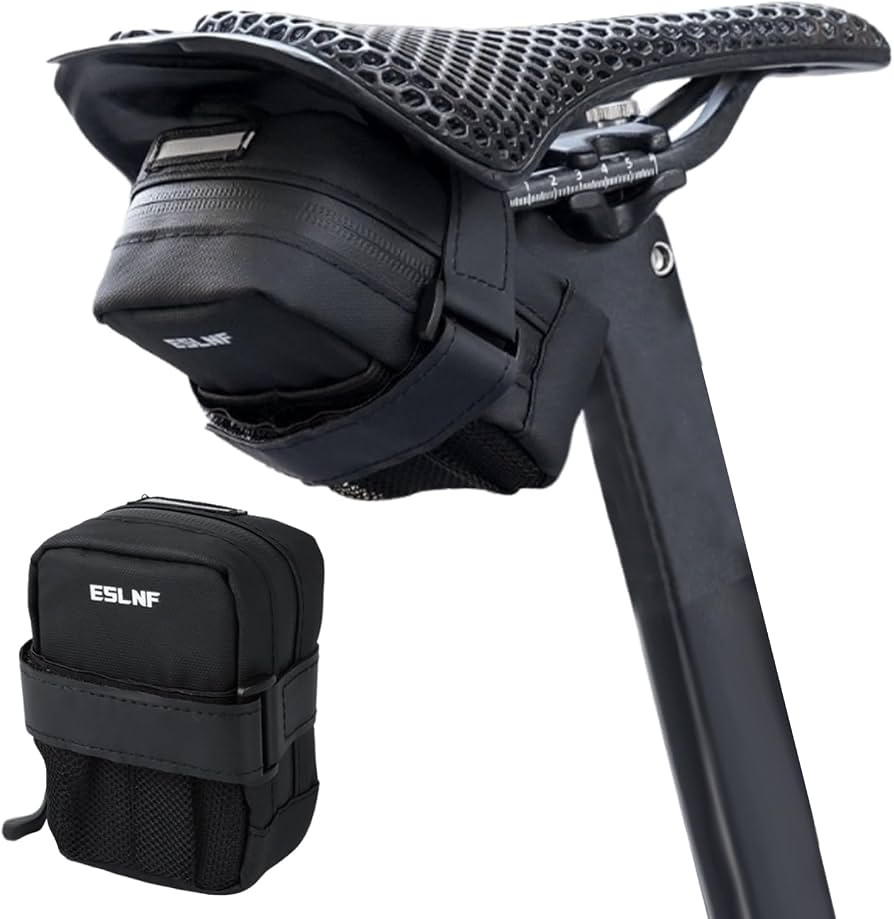 fahrradtasche-klein-436srg-1.jpg Mini Satteltaschen für Fahrrad, für Rennräder Mountainbikes Citybikes | Kompakte Tragbare Fahrradtasche Sattel wasserdicht mit Netztasche, Reflektierende Satteltasche Rennra (11x8x4cm) : Amazon.de: Sport & Freizeit – Bild 1