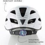 Fischer Fahrradhelm Urban Flower S/M weiß geblümt Gr. 52 59cm