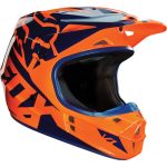 Helm FOX V1 Race 2016 Orange / Blue · Motocard