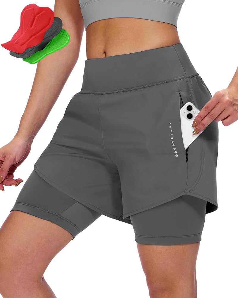 gepolsterte-radlerhose-damen-174mnf-1.jpg Sportneer Radlerhose Damen Gepolstert mit Tasche MTB Radlerhose Damen Gepolsterte Radhose Damen Radlerhose Mountainbike Radsport Sport Radfahren Outdoor : Amazon.de: Fashion – Bild 1