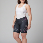 Damen Floral Swirl Gel Gepolsterte Radlerhose
