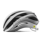 Giro Aether Spherical Mips mat white/silver Rennradhelm | BEKLEIDUNG