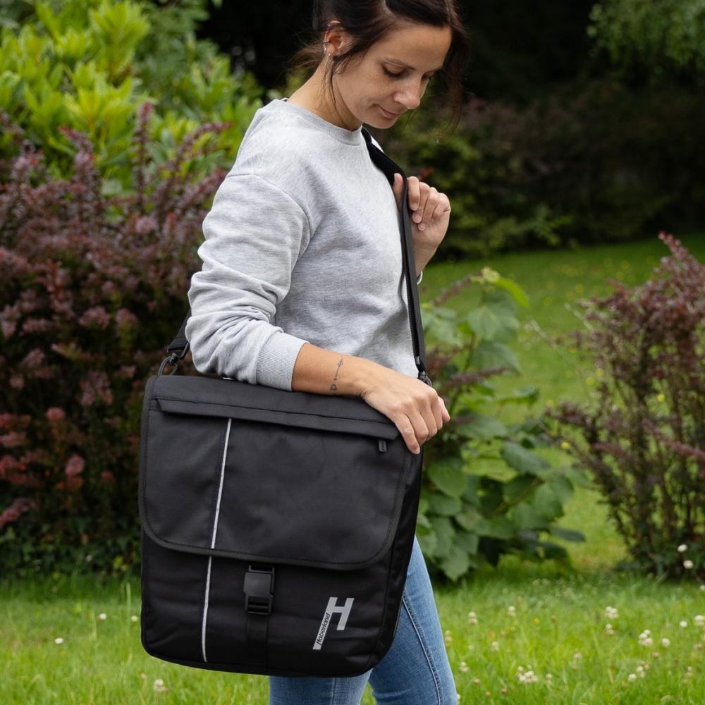 haberland-fahrradtasche-108dpf-1.jpg Haberland Einzeltasche 18l Street Work schwarz praktische Fahrradtasche für... – Bild 1