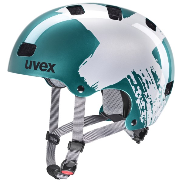 kinderhelme-020eqy-1.jpg UVEX Kid 3 Kinder Fahrradhelm teal silver 51 55 cm – Bild 1