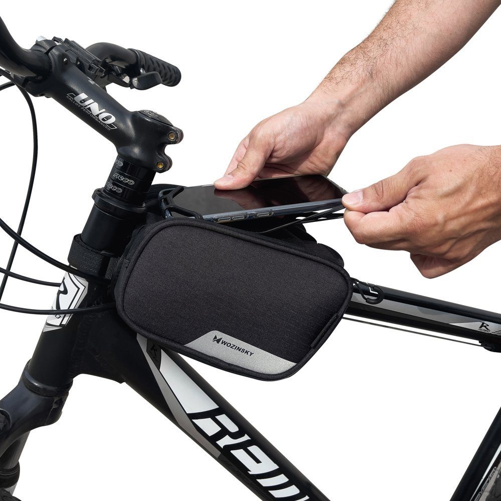 kleine-fahrradtasche-878mpq-1.jpg Wozinsky Fahrradtasche Fahrradtasche Rahmentasche Wasserdichte Tasche für Fahrrad, Fahrrad Packtasche – Bild 1