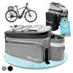 MIVELO Gepäckträgertasche Fahrradtasche erweiterbar 10 20 Liter mit Isolierung | eBay.de