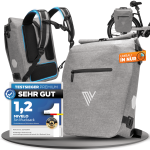 3in1 Fahrradtaschen für Gepäckträger von MiVelo Fahrradrucksack – MIVELO