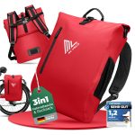 MIVELO 3in1 Fahrradtasche für Gepäckträger, 100% wasserdicht & PVC frei, Fahrradtasche Rucksack & Umhängetasche, Fahrrad Tasche Gepäckträgertasche (Rot, 20L) : Amazon.de: Sport & Freizeit