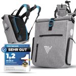MIVELO 3in1 Fahrradtasche für Gepäckträger I Rucksack & Gepäckträgertasche hinten in 15 Sekunden umgebaut I Fahrradrucksack 100% wasserdicht I ...