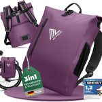 MIVELO 3in1 Fahrradtasche für Gepäckträger, 100% wasserdicht & PVC frei, Fahrradtasche Rucksack & Umhängetasche, Fahrrad Tasche Gepäckträgertasche (Flieder, 20L) : Amazon.de: Sport & Freizeit