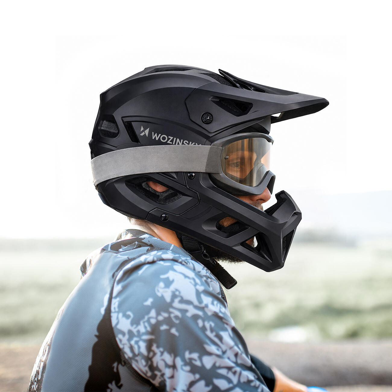 mtb-helm-fullface-388phs-1.jpg Helm Fullface MTB Enduro Fahrradhelm mit Kinnschutz Wozinsky | Decathlon – Bild 1
