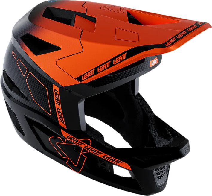 mtb-helm-fullface-932wfo-1.jpg Fullface Helm Leatt Gravity 6.0 Carbon Orange/Schwarz – Bild 1