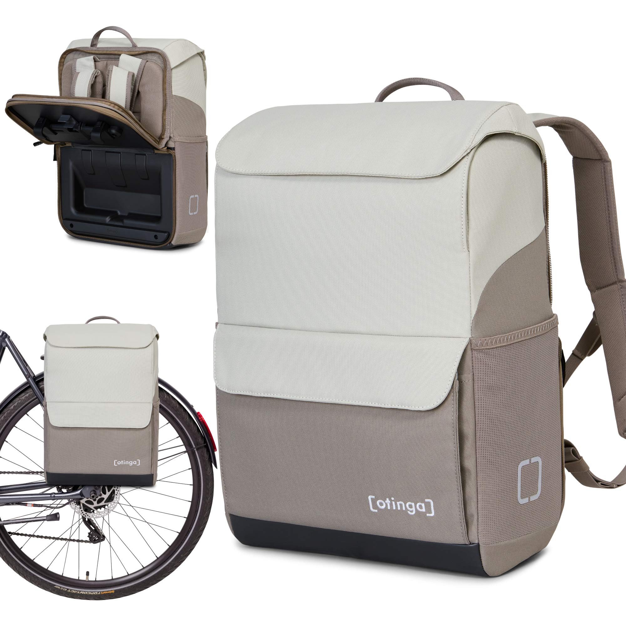 otinga-fahrradtasche-959afj-1.jpg otinga Fahrradtasche Flip Move Fahrradtasche Rucksack Wasserdicht Gepäckträger (19 Liter), 19L Gepäckträgertasche mit Rucksack, Radtasche, in 7 Sekunden umgebaut – Bild 1