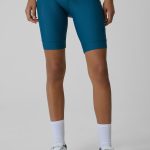 Damen Radhose mit Schaum Gel Polster türkis | 4F Sportbekleidung und Schuhe