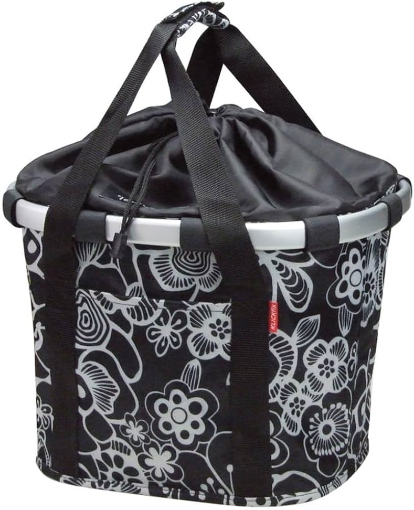 reisenthel-fahrradkorb-vorne-235edw-1.jpg KlickFix Unisex Fahrrad klappkorb Reisenthel Bikebasket Lenkerkorb, Fleur Schwarz, 26 x 35 28 cm EU : Amazon.de: Sport & Freizeit – Bild 1