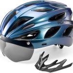ROCKBROS Fahrradhelm Rennrad Helm Radhelm mit Abnehmbarem Visier Cityhelm Fahrradhelm, Cityhelm, Leichter Stadthelm für Damen und Herren, MTB