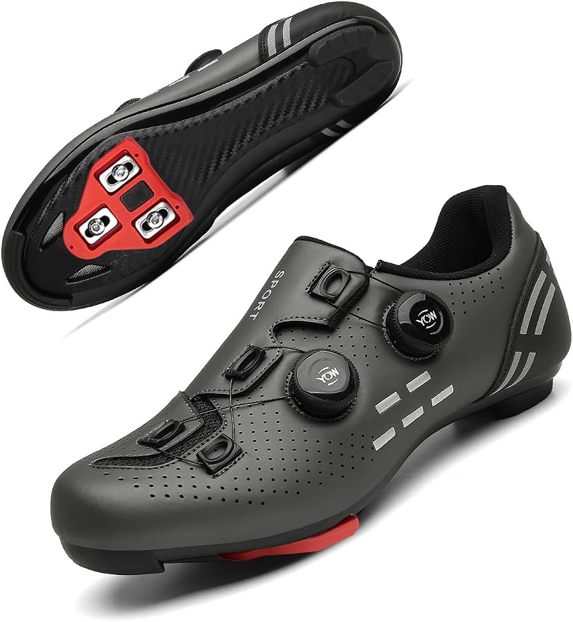 rennradschuhe-spd-481jxg-1.jpg Solamni Fahrradschuhe Herren Damen Rennradschuhe Kompatibel mit Peloton | Rennrad Schuhe Männer Radsportschuhe Kompatibel mit SPD & SPD SL Klickpedale, Cycling Shoes, Indoor Cycling Schuhe : Amazon.de: Fashion – Bild 1