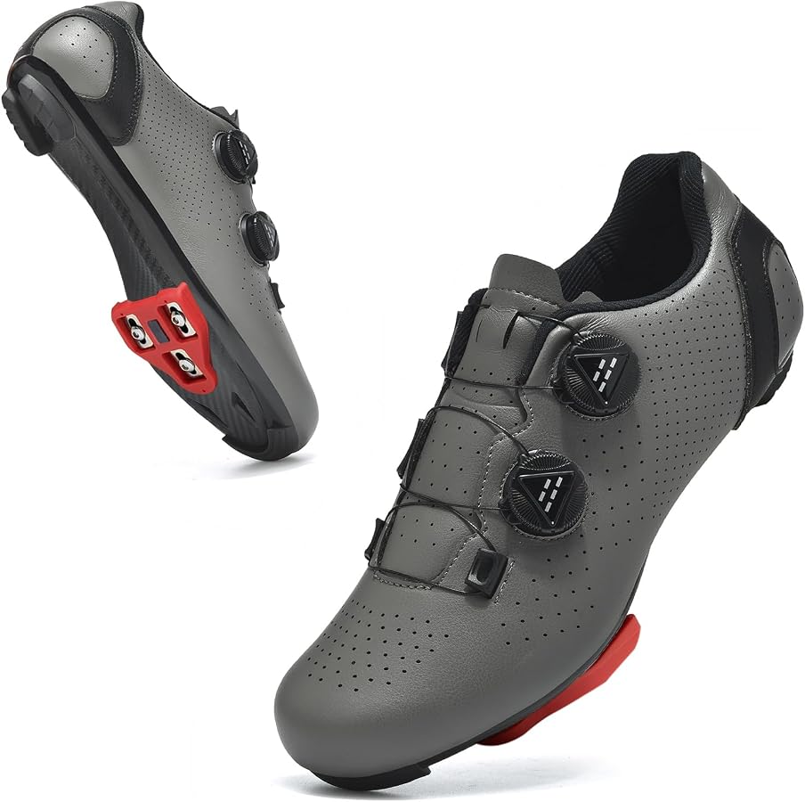 rennradschuhe-spd-502grk-1.jpg YIHOODA Fahrradschuhe Herren Damen Kompatibel mit SPD/SPD SL/Look Cleats | Rennradschuhe für Peloton Bike, Outdoor & Indoor Cycling, Radschuhe mit 2 Loch/3 Loch System, Klickschuhe Rennrad Herren : Amazon.de: Fashion – Bild 1