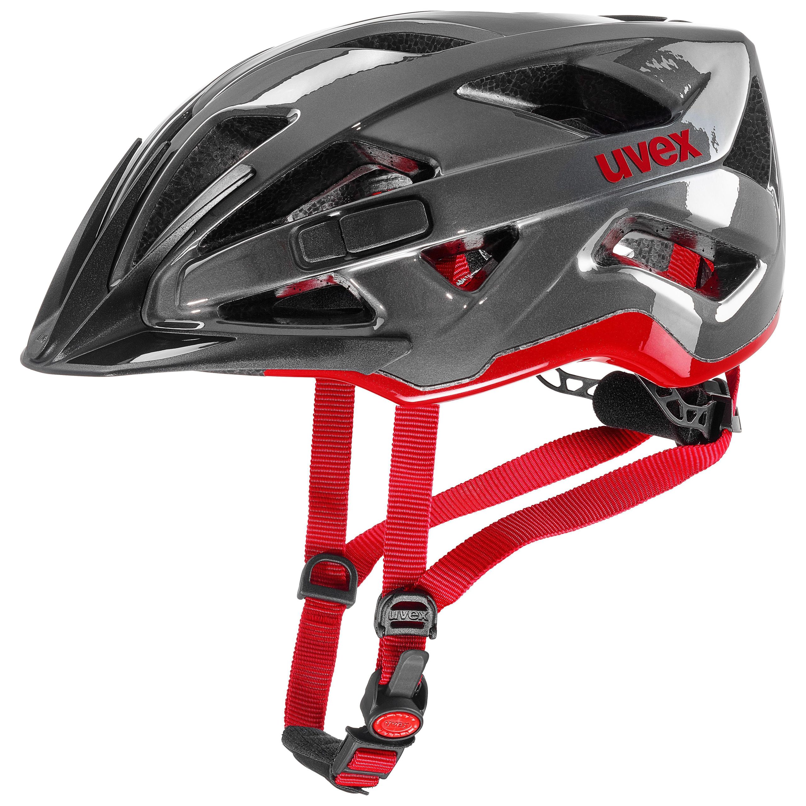 uvex-rennradhelm-663xxo-1.jpg Uvex Fahrradhelm ACTIVE anthracite red – Bild 1