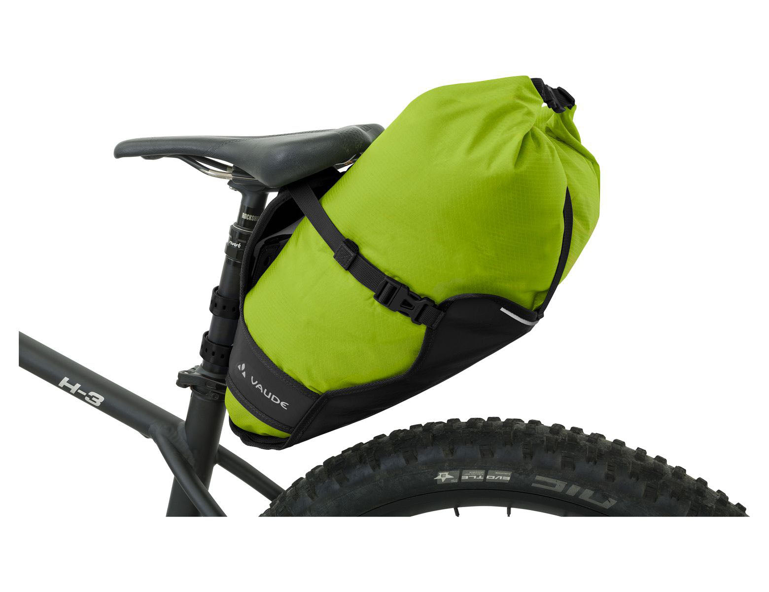 vaude-satteltasche-029vmn-1.jpg Vaude Satteltasche Trailsaddle schwarz/grün mit Powerstrap Befestigung – Bild 1