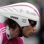 Frantisek Rabon mit einem aerodynamischen Zeitfahrhelm Radsport Herren 89. Giro dItalia 2006, D